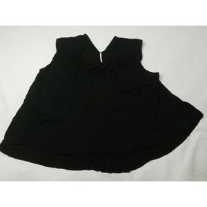 Free People V-neck black top size M